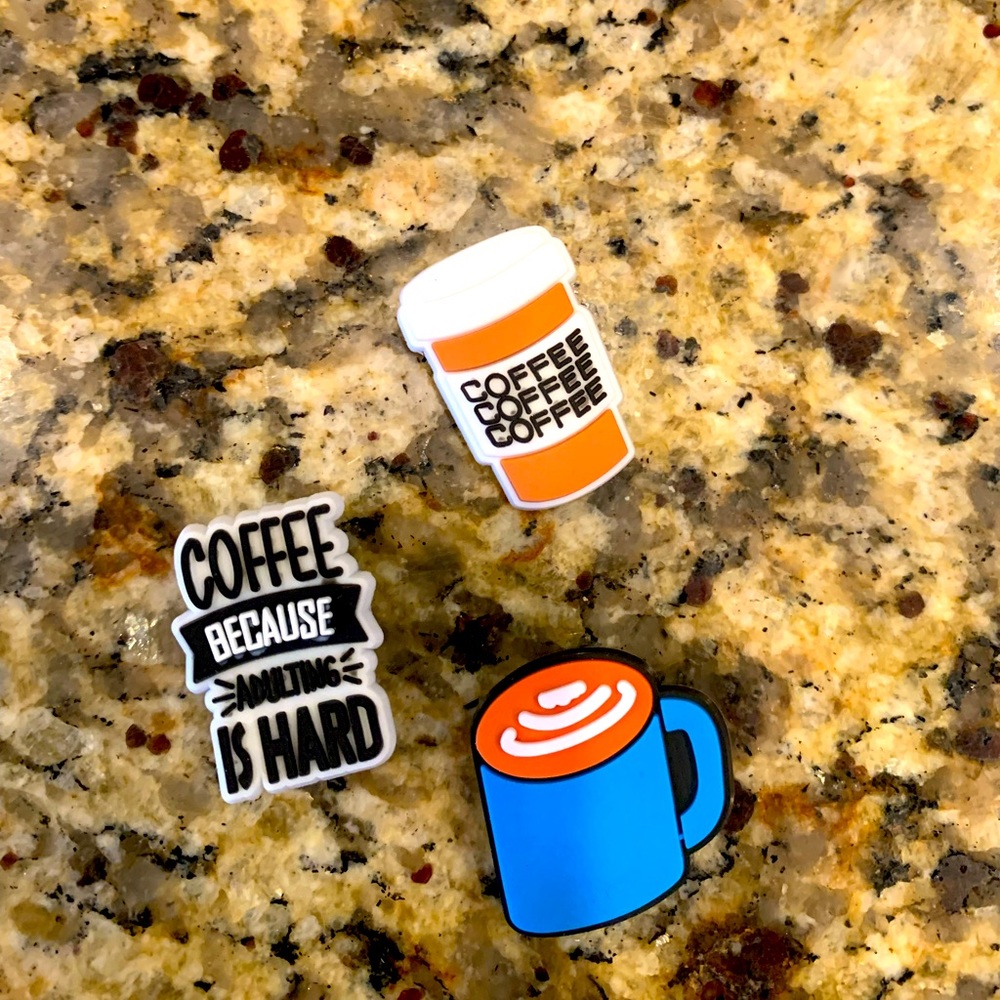 Coffee Croc Charms